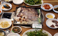 곱창전골 한상