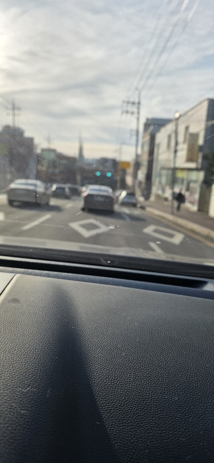 3차선 주차로 통행불가
