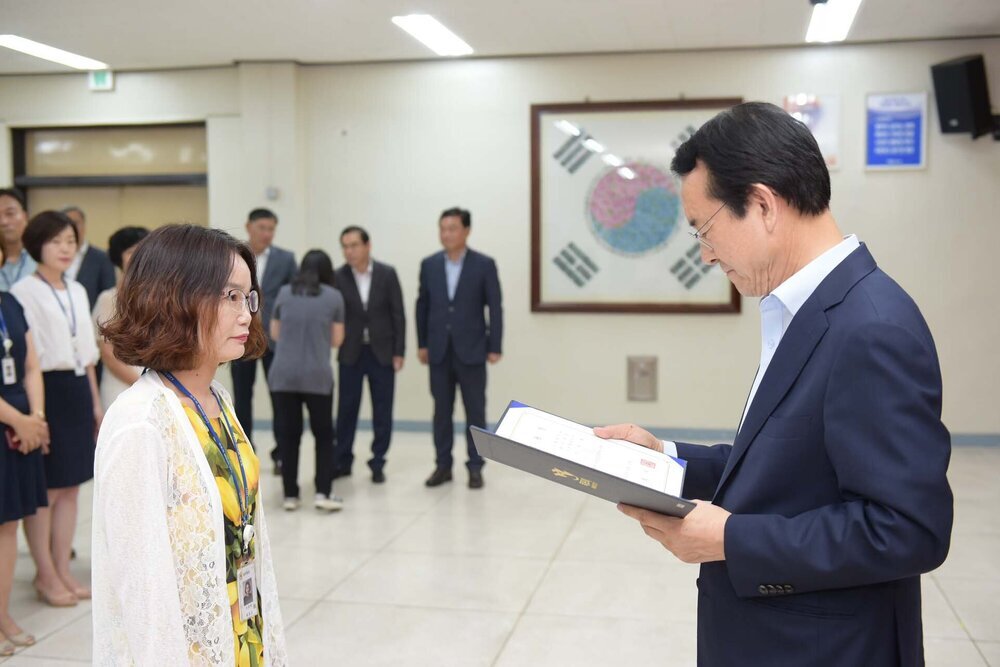 2018년08월13일 5급이하 정기인사 임용장 교부식