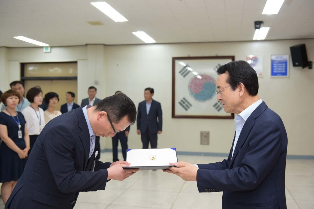 2018년08월13일 5급이하 정기인사 임용장 교부식