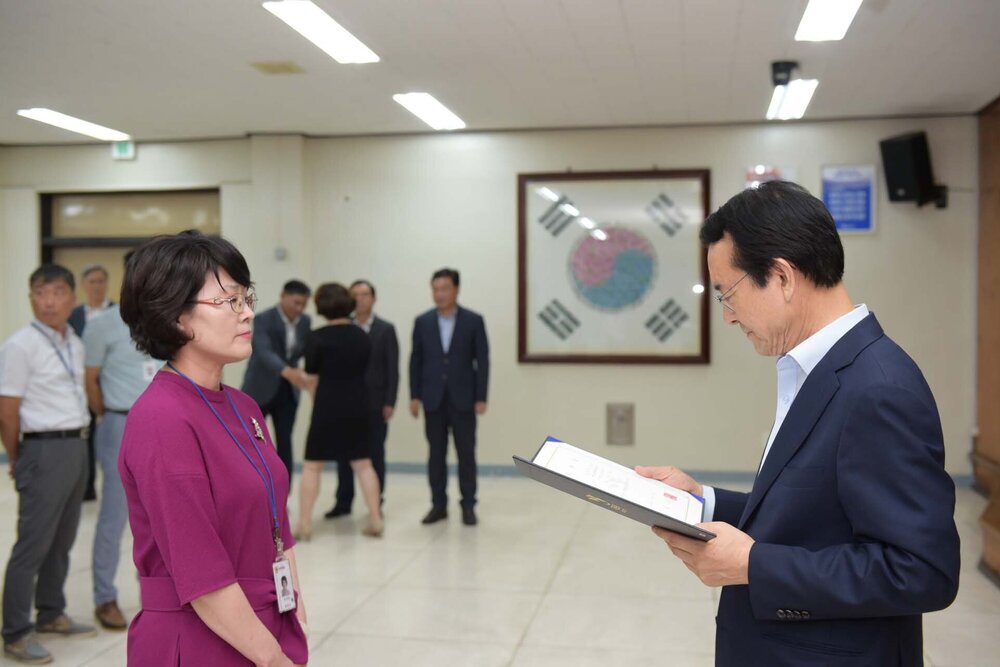 2018년08월13일 5급이하 정기인사 임용장 교부식