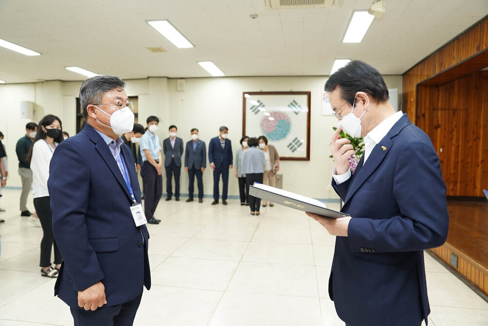 2021년도 하반기 4급 이하 정기인사 임용장 수여식 -1