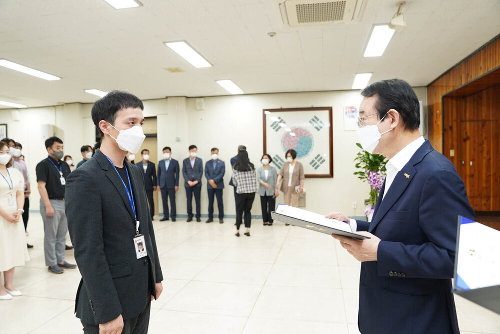 2021년도 하반기 4급 이하 정기인사 임용장 수여식 -1