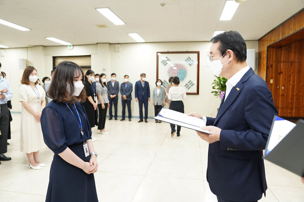 2021년도 하반기 4급 이하 정기인사 임용장 수여식 -1