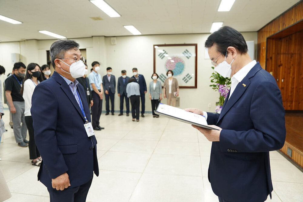 2021년도 하반기 4급 이하 정기인사 임용장 수여식 -1
