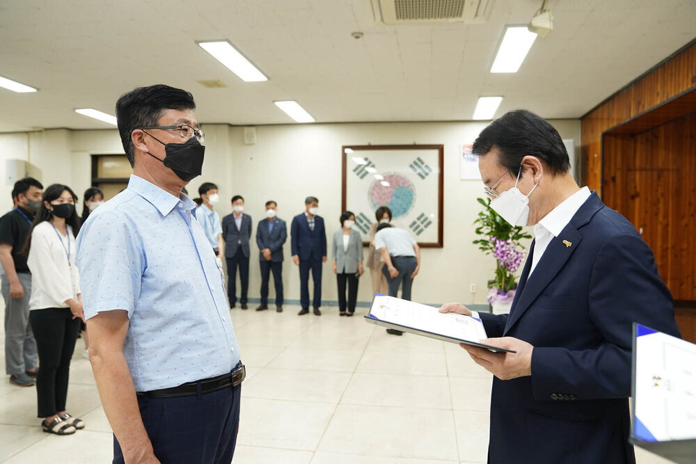 2021년도 하반기 4급 이하 정기인사 임용장 수여식 -1